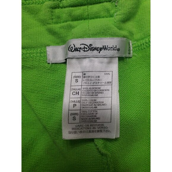Disney Pants Womens Capris Size Small Green Tinkerbell 90's Y2K Patches Colorful - Picture 8 of 10